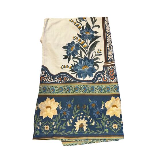 Farm Rio Brazil blue botanical floral t-shirt dress M cottagecore vacation (M) - Picture 9 of 9